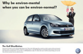 Volkswagen сравнил «зеленые» новаторские изделия с Golf BlueMotion