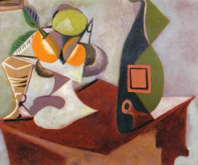 1936 Nature morte au citron et aux oranges