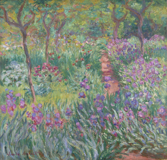 Claude Monet - The Iris Garden at Giverny (1899-1900)