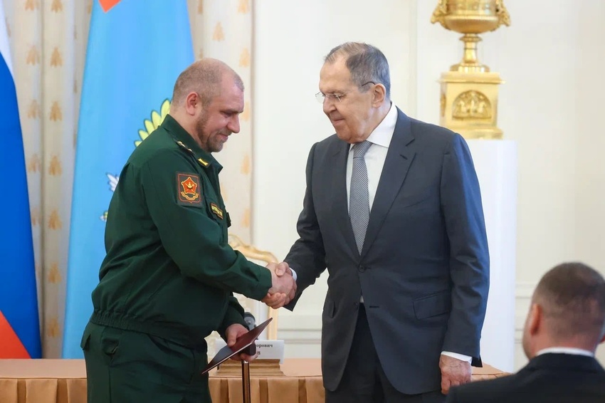 Лавров и ветеран СВО